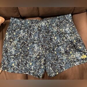 North face Blue and Yellow Patterned Men's Shorts